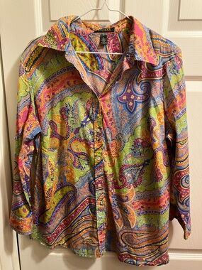 Ralph Lauren Multicolor Paisley Button-Up Shirt